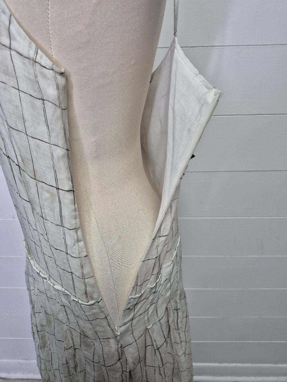Massimo Dutti Drop Waist Midi Dress Size 2 - Picture 10 of 16